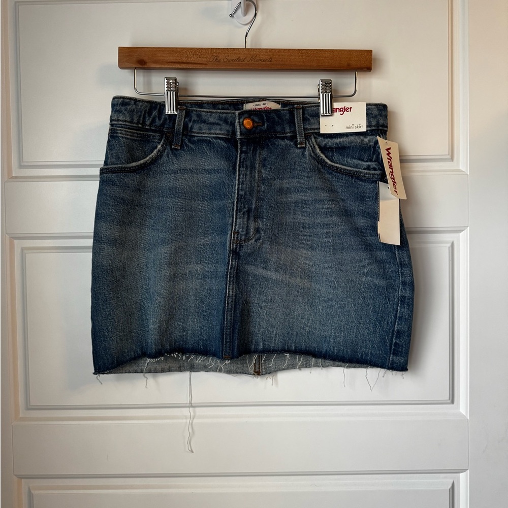 Wrangler Women's Mini Denim Skirt - Classic Blue